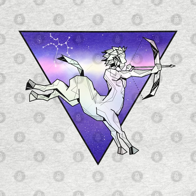 Geometric Centaur Sagittarius by mailboxdisco